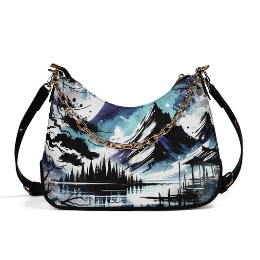 Silent Night - Shoulder Bag - A Serene Winter Dream