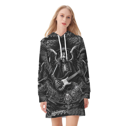 Bass Angel - Hoodie Dress - A Rock and Roll Revelation