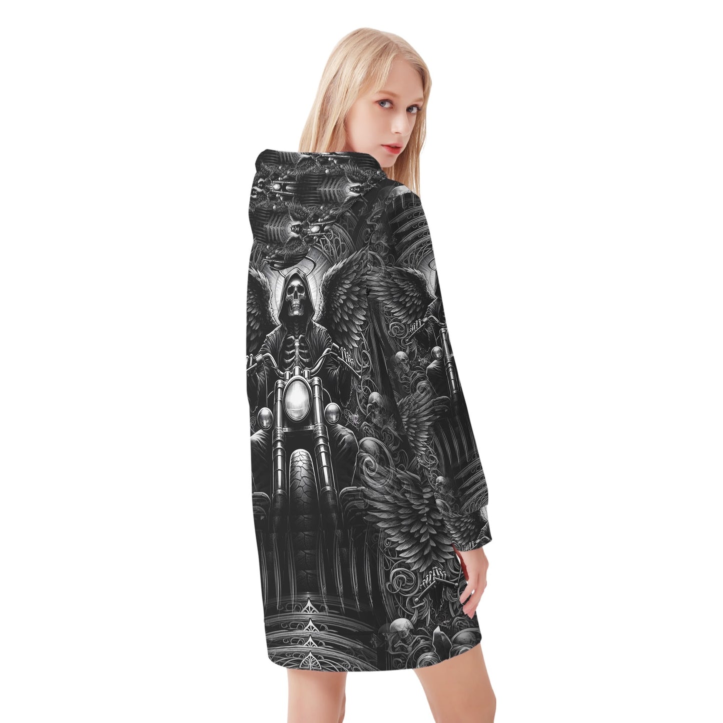 Death on Wheels - Hoodie Dress - A Dark Ride