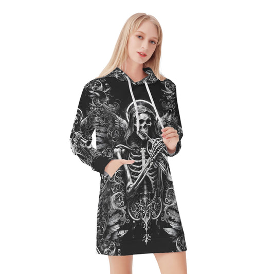 Trumpet of the Dead - Hoodie Dress - A Haunting Harmony