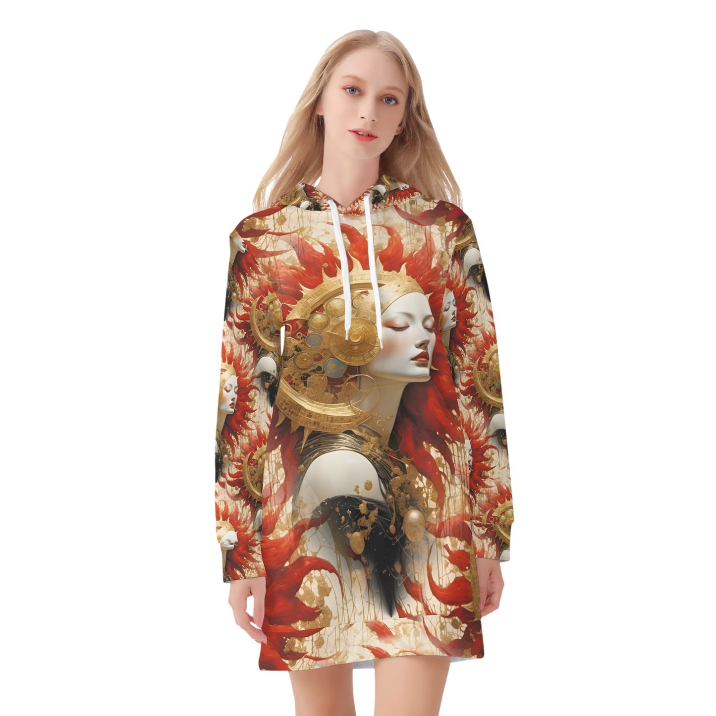 Celestial Rift - Hoodie Dress - A Steampunk Dream