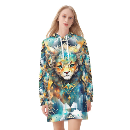 Chibi Lion - Hoodie Dress - A Cosmic Roar