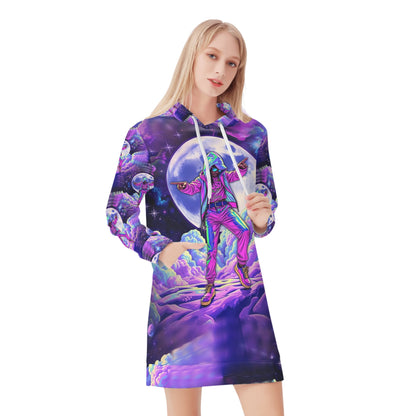 Galaxy Groove - Hoodie Dress - A Cosmic Adventure