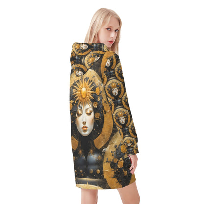 Lunar Eclipse - Hoodie Dress - A Celestial Dream