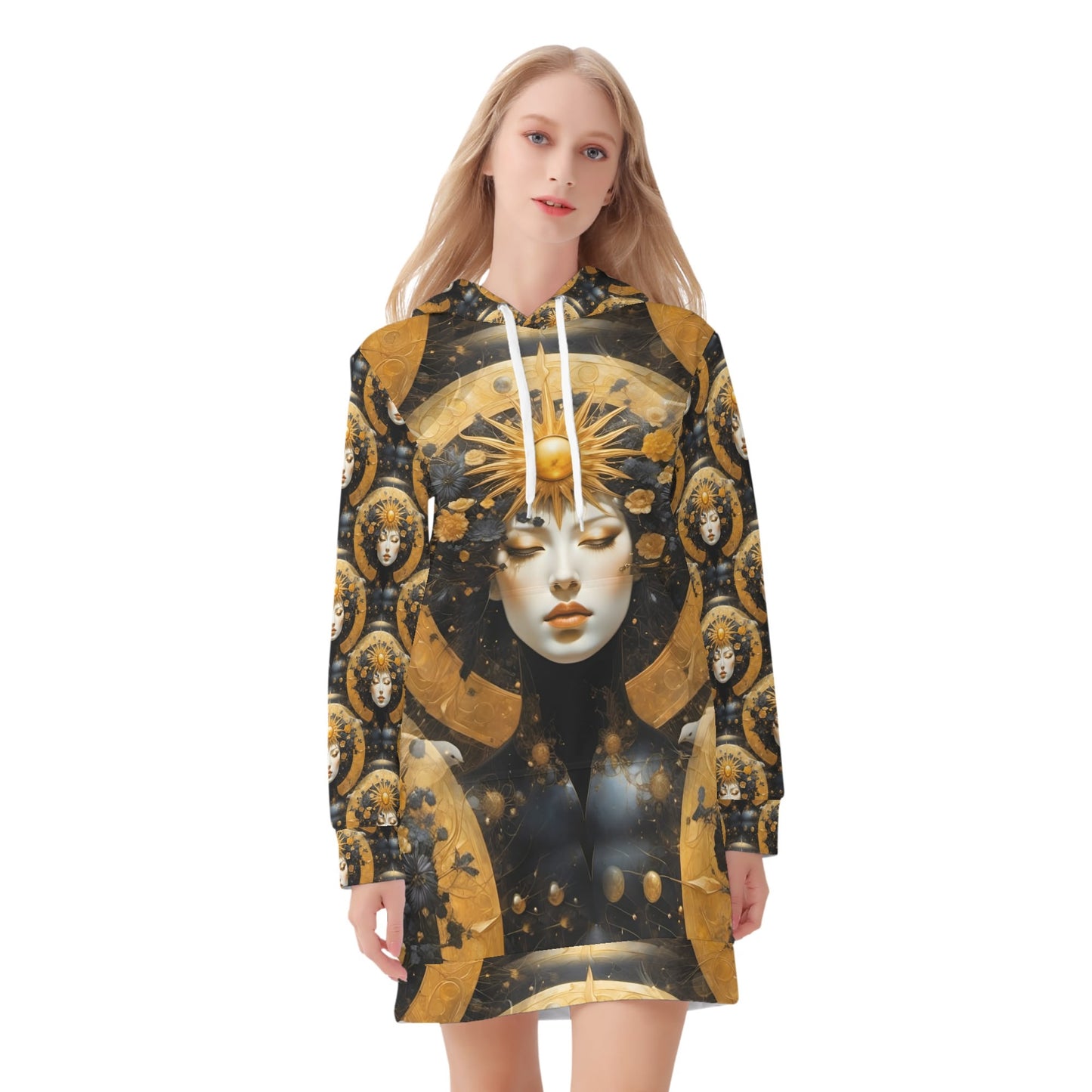 Lunar Eclipse - Hoodie Dress - A Celestial Dream