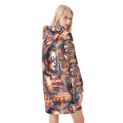 Rockabilly - Revival Hoodie Dress - A Retro Dream