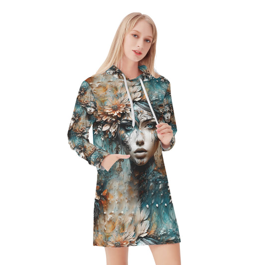 Seraph Shade - Hoodie Dress - A Mystical Tapestry