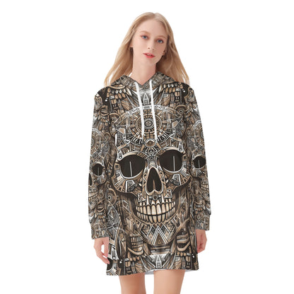 Skull Totem - Hoodie Dress - A Tribal Tapestry