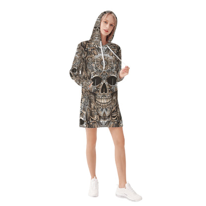 Skull Totem - Hoodie Dress - A Tribal Tapestry