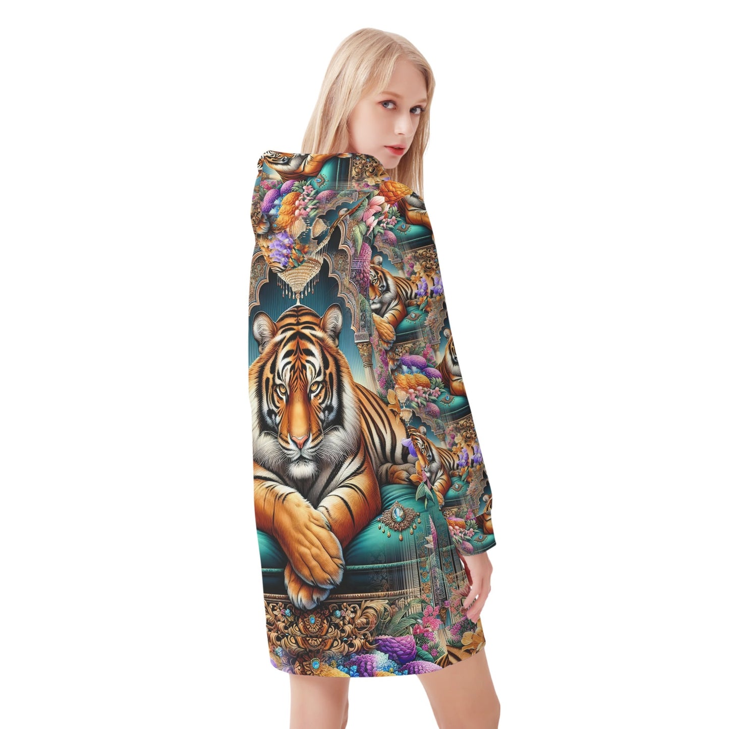 Wild Couture - Hoodie Dress - A Regal Tapestry