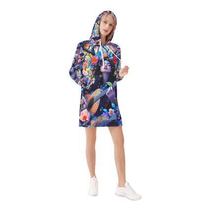 Garden of Sound - Hoodie Dress - A Harmonious Blend