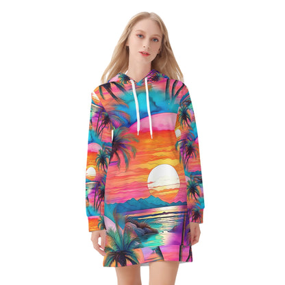 Oceans Kiss - Hoodie Dress - A Tropical Escape