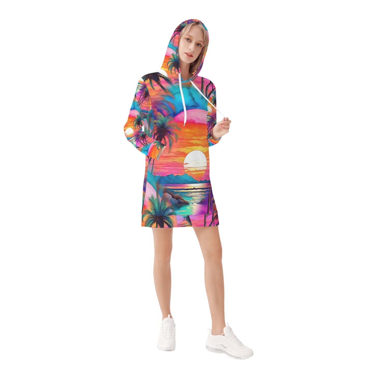 Oceans Kiss - Hoodie Dress - A Tropical Escape