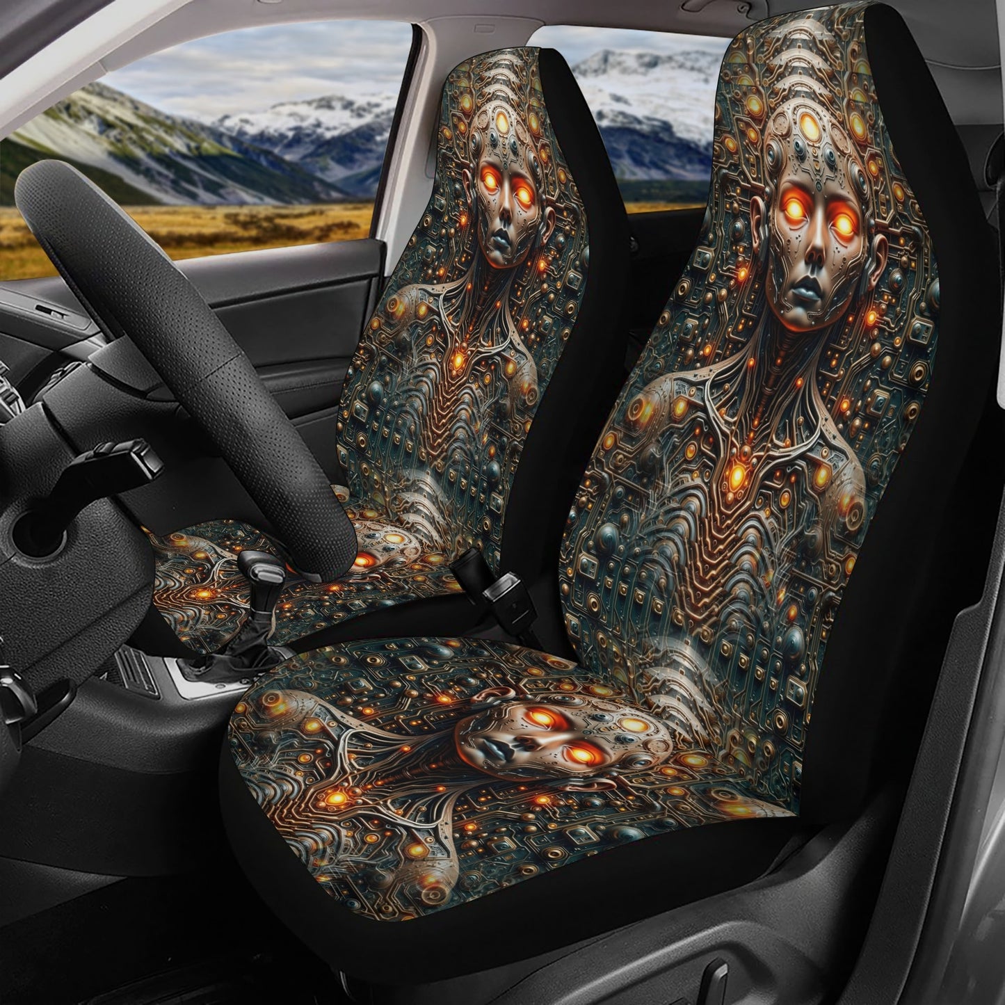 Circuit Soul - Car Seat Covers - A Futuristic Fusion