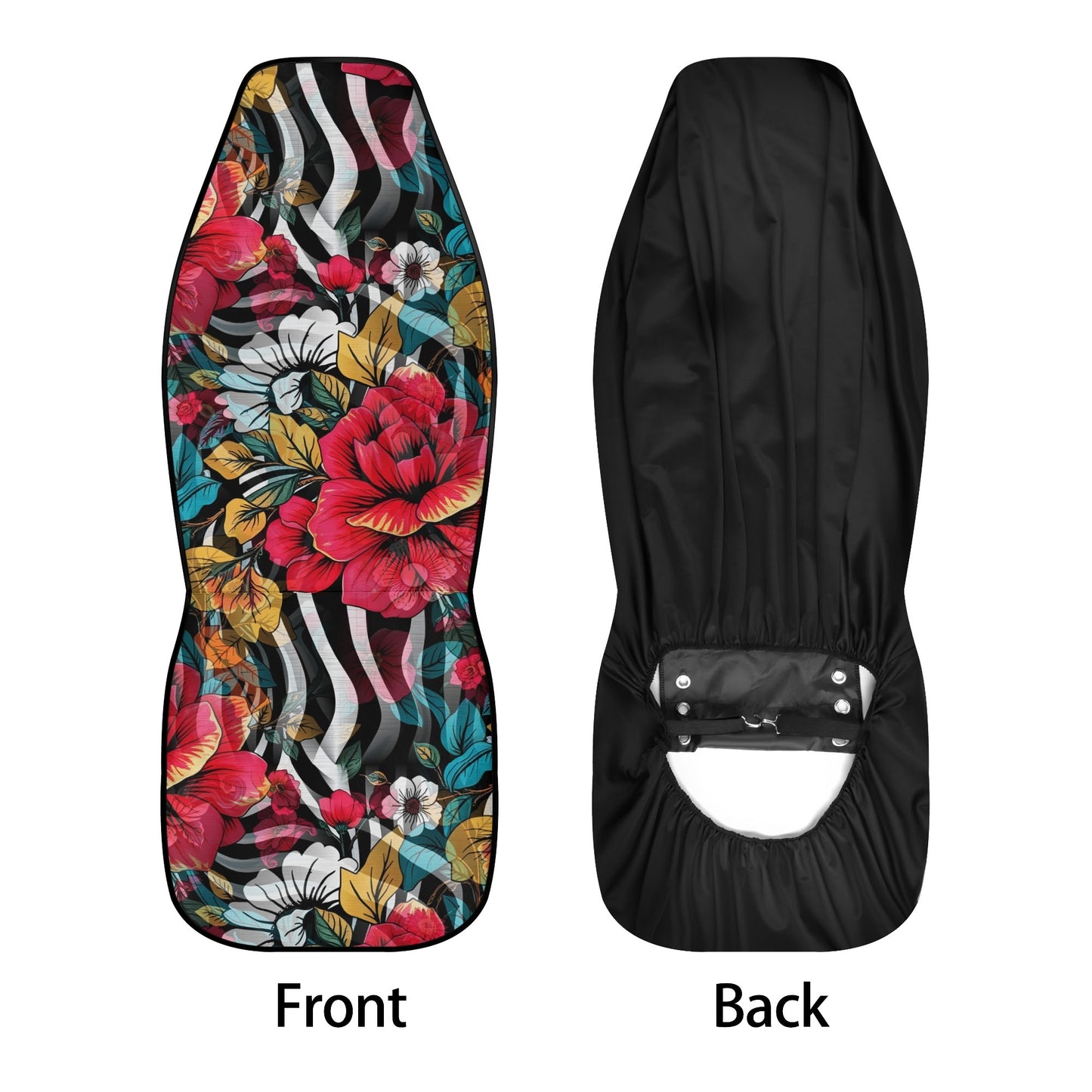 Floral Frenzy - Car Seat Covers - A Vibrant Tapestry