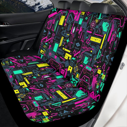 Game Over Galaxy - Car Seat Covers - A Futuristic Fusion