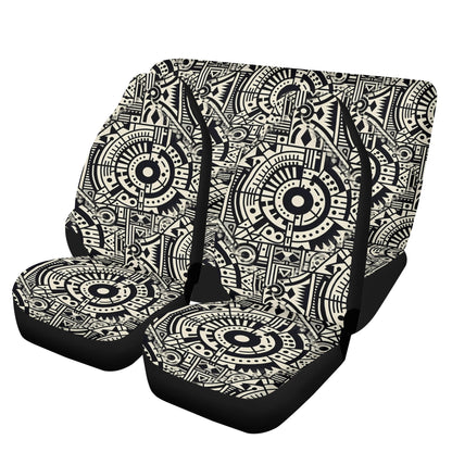 Linear Labyrinth - Car Seat Covers - A Geometric Tapestry