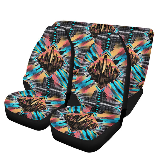 Neon Nights - Car Seat Covers - A Futuristic Fusion