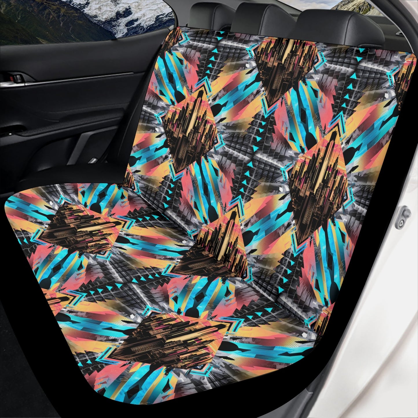 Neon Nights - Car Seat Covers - A Futuristic Fusion