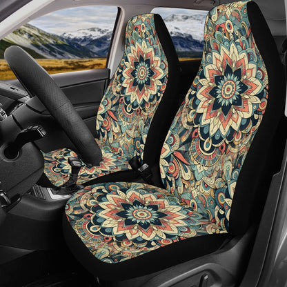 Visual Feast - Car Seat Covers - A Kaleidoscope of Color