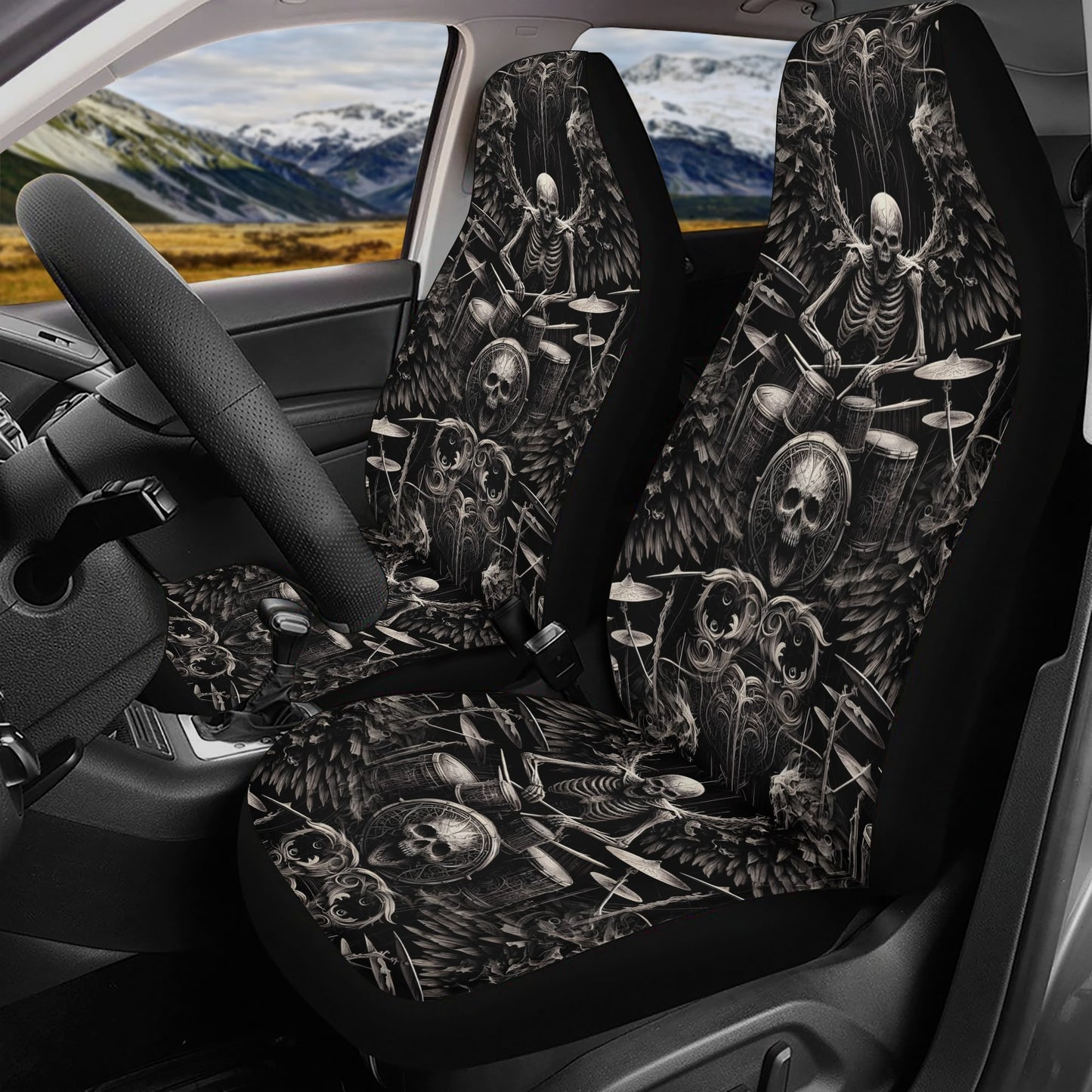 Dark Drumming - Car Seat Covers - A Rockin Ride