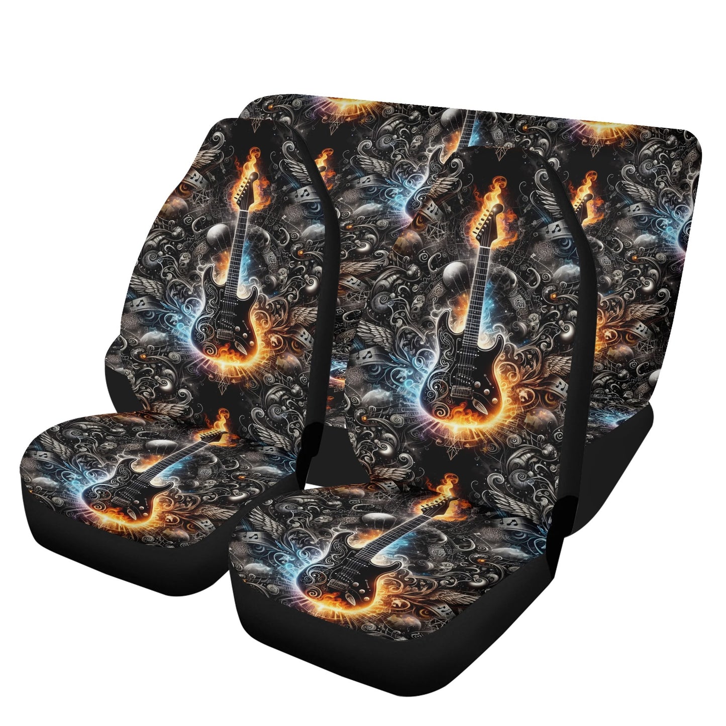 Guitar Galaxy - Car Seat Covers - A Cosmic Jam