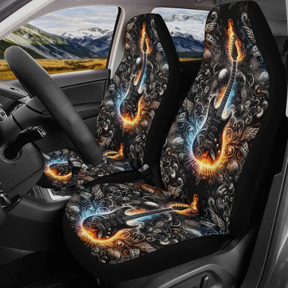 Guitar Galaxy - Car Seat Covers - A Cosmic Jam