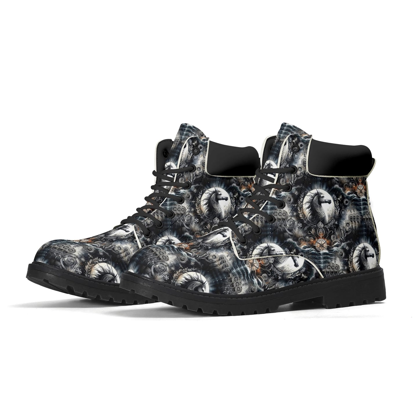 Celestial Charger - Womens Boots - A Mythical Fusion