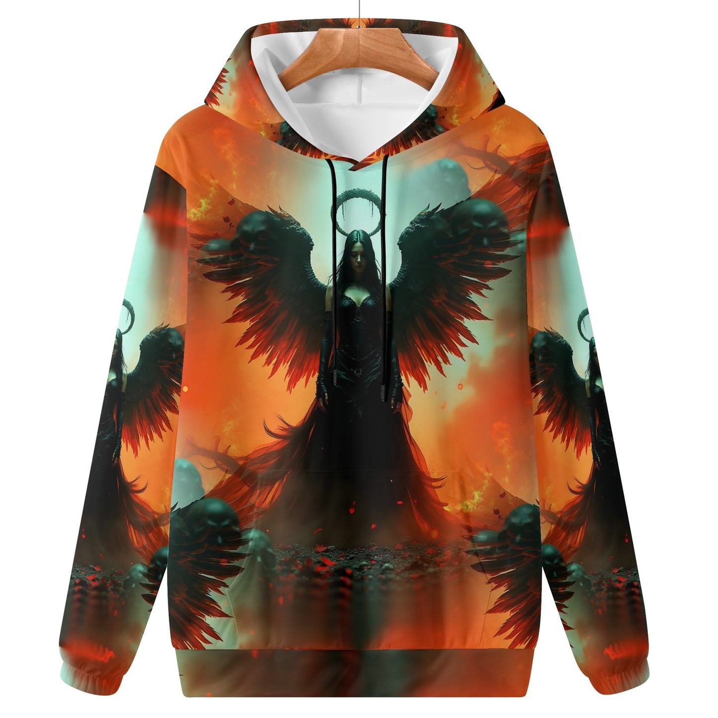 Fallen Angels Fire - Unisex Hoodie - A Dark and Dramatic Design