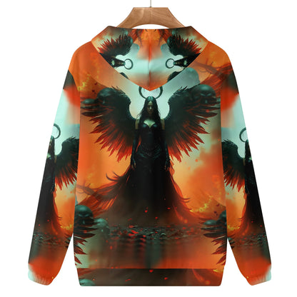 Fallen Angels Fire - Unisex Hoodie - A Dark and Dramatic Design