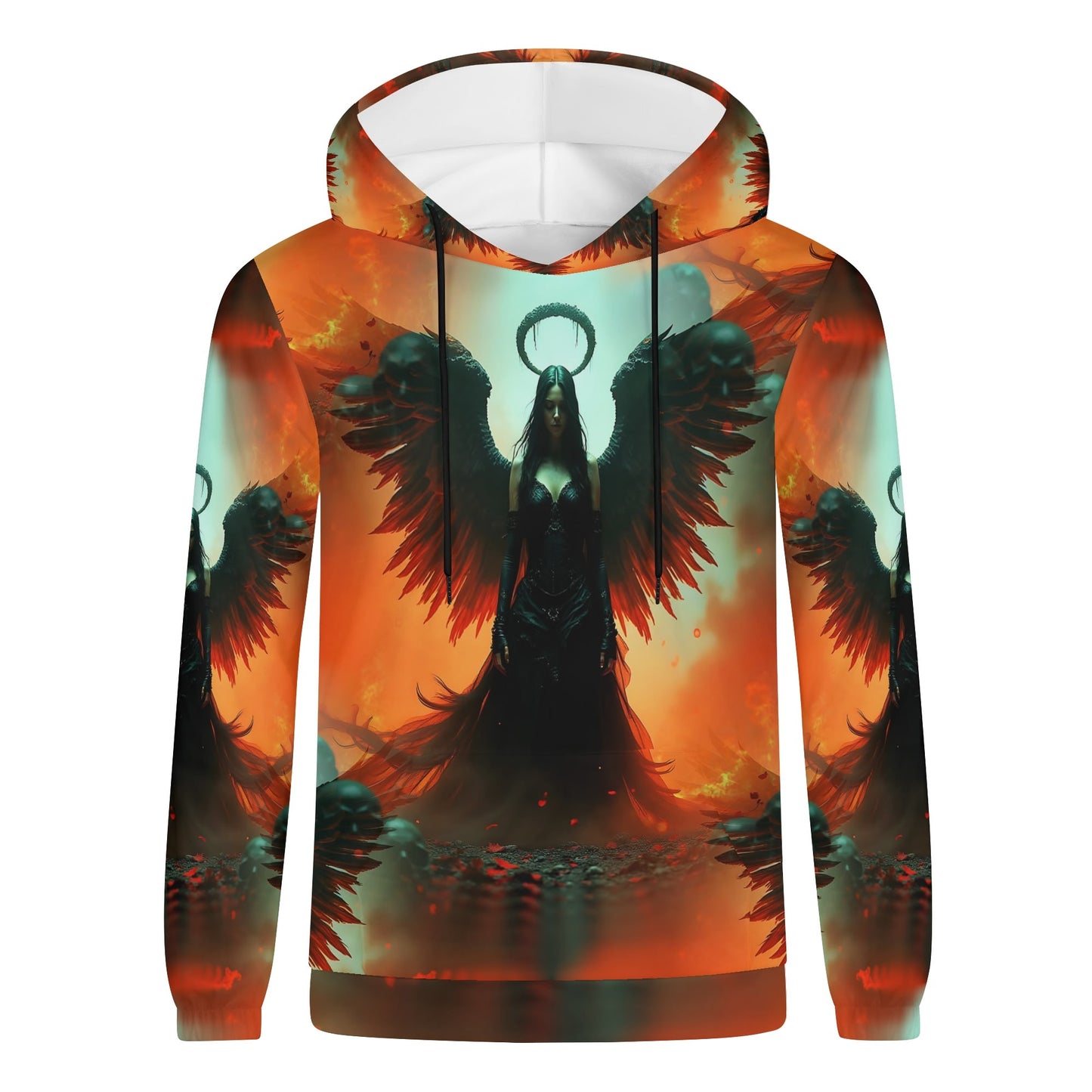 Fallen Angels Fire - Unisex Hoodie - A Dark and Dramatic Design