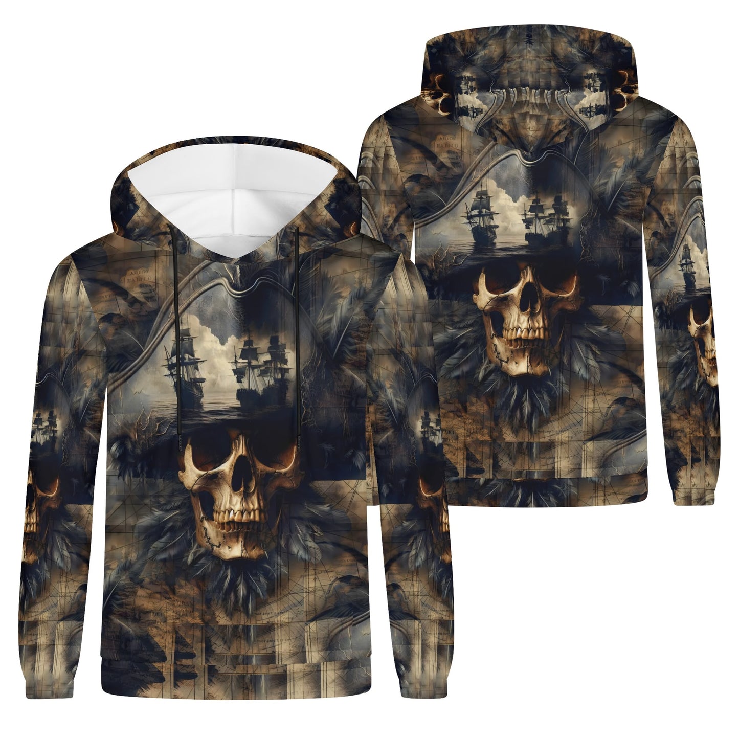 Skull and Sea - Unisex Hoodie - A Nautical Nightmare