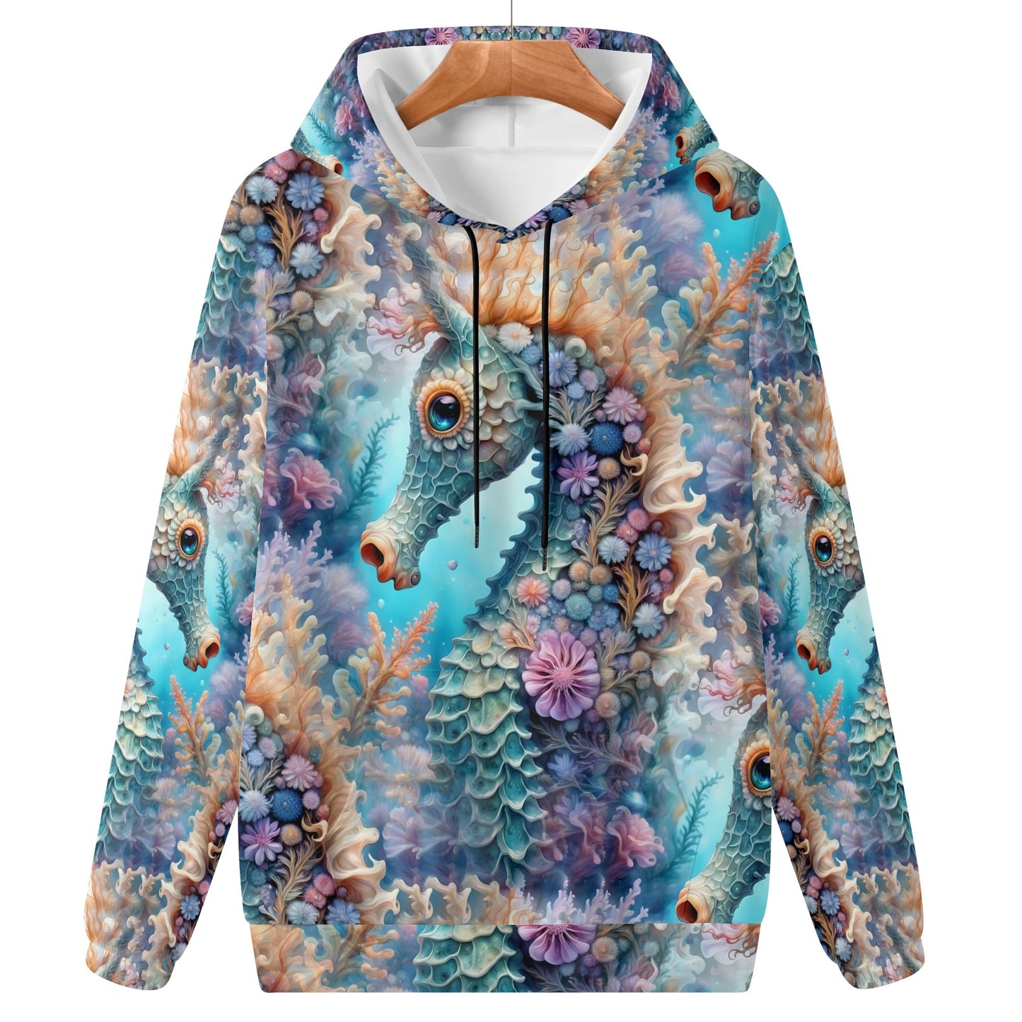 Adorable Seahorse - Unisex Hoodie - A Whimsical Dive