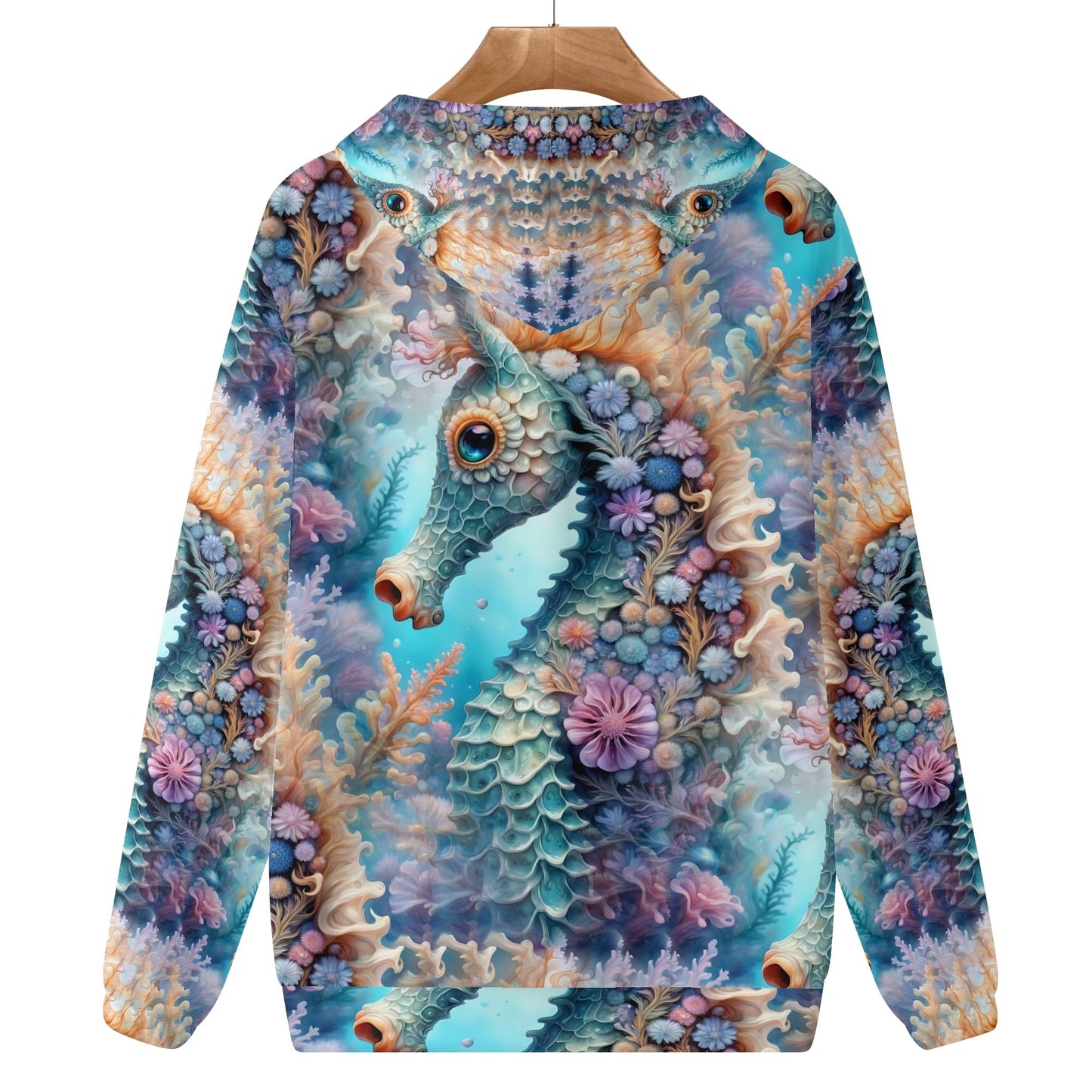 Adorable Seahorse - Unisex Hoodie - A Whimsical Dive