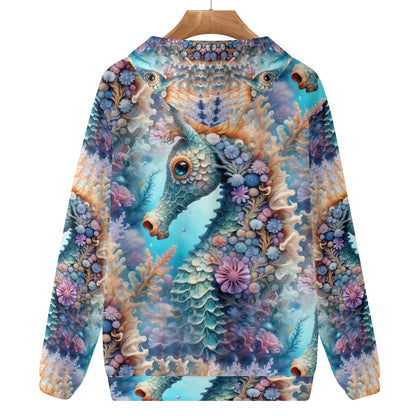 Adorable Seahorse - Unisex Hoodie - A Whimsical Dive