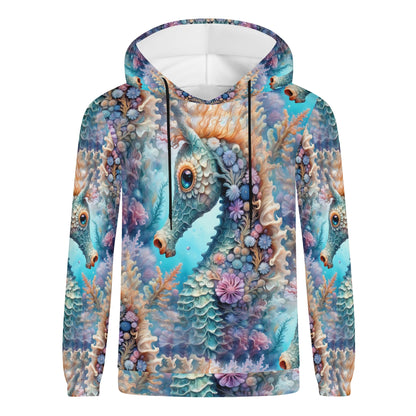 Adorable Seahorse - Unisex Hoodie - A Whimsical Dive