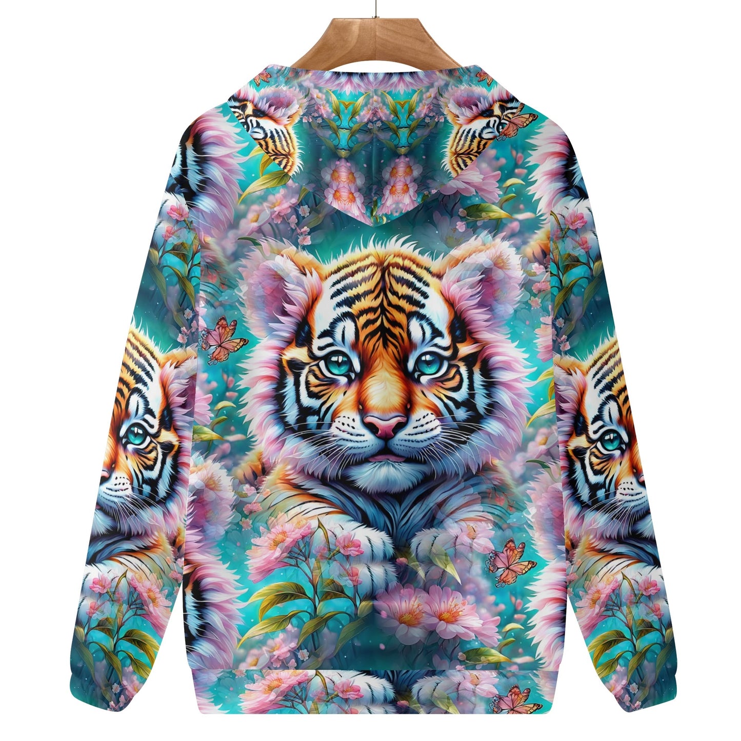 Adorable Tiger - Unisex Hoodie - A Whimsical Wildlife Wonder