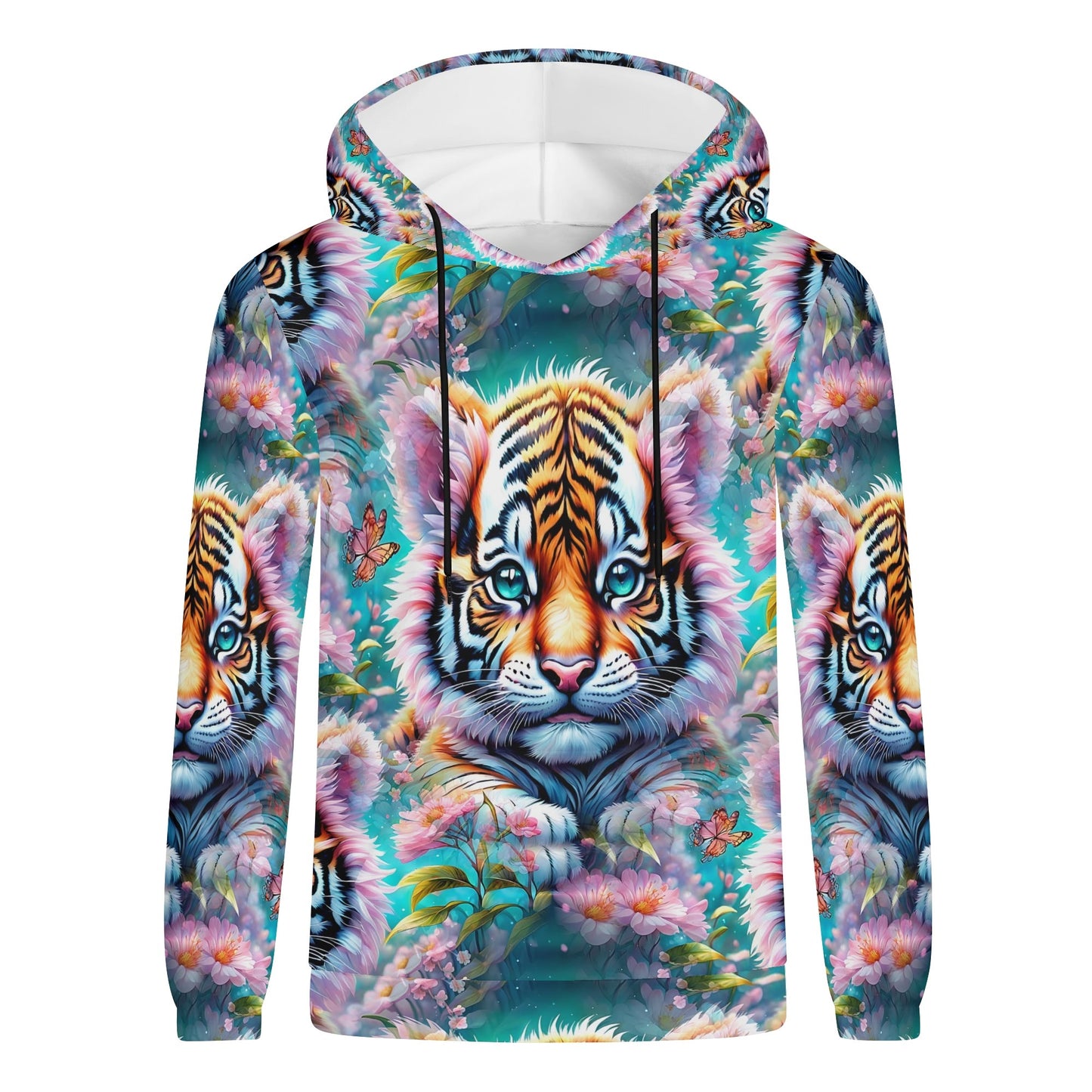 Adorable Tiger - Unisex Hoodie - A Whimsical Wildlife Wonder