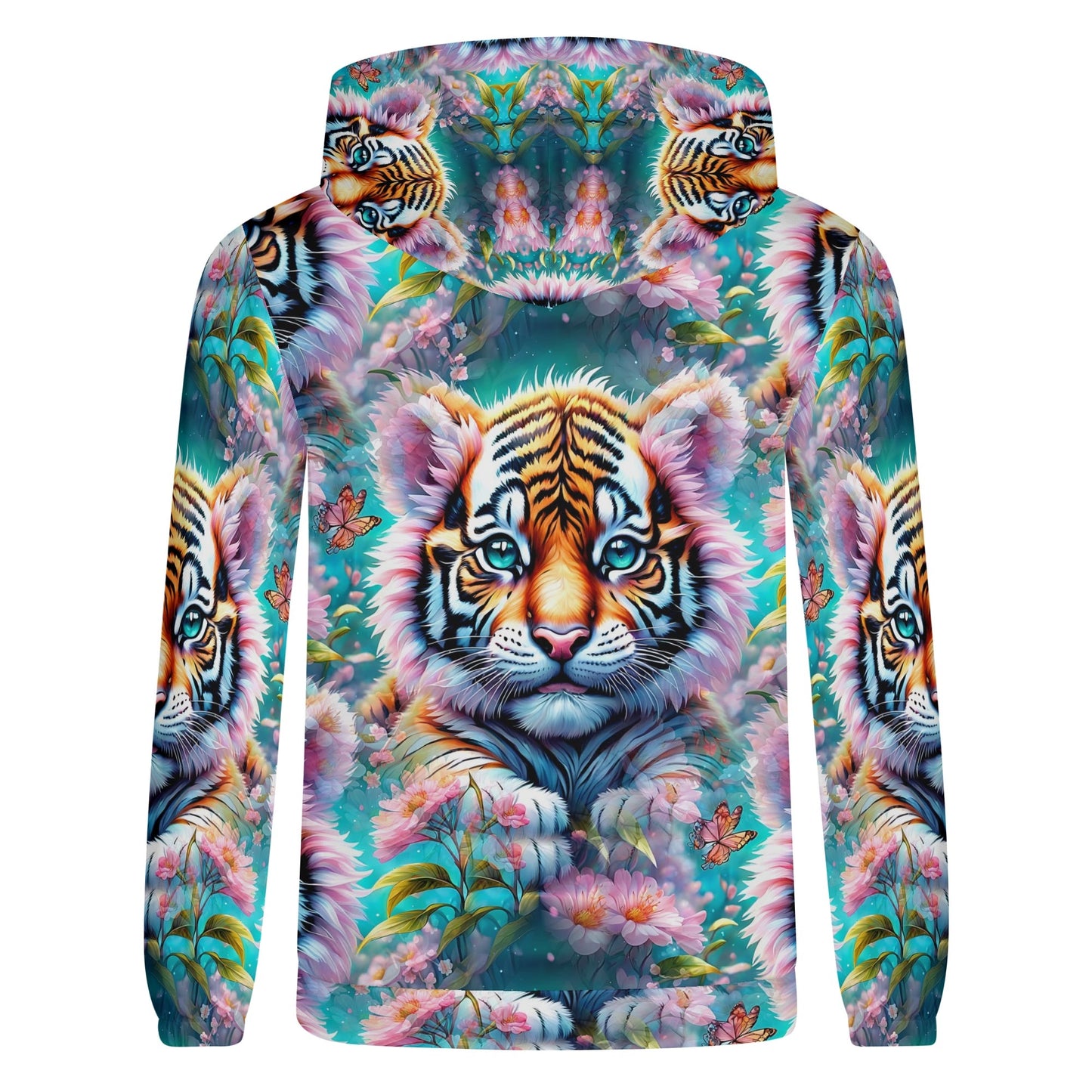 Adorable Tiger - Unisex Hoodie - A Whimsical Wildlife Wonder