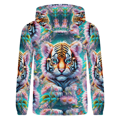 Adorable Tiger - Unisex Hoodie - A Whimsical Wildlife Wonder