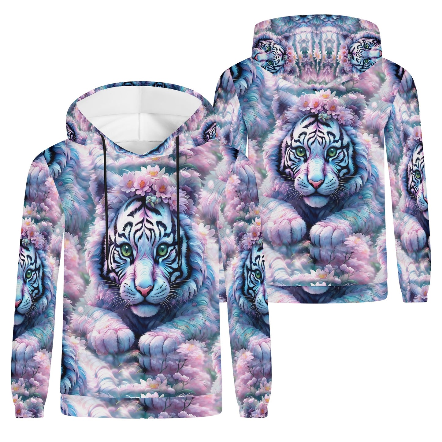 Adorable White Tiger - Unisex Hoodie - A Magical Encounter