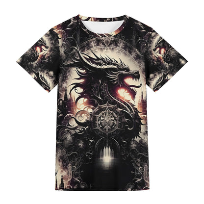 Dragons Dominion - Unisex T-Shirt - A Gothic Masterpiece