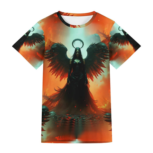 Fallen Angels Fire - Unisex T-Shirt - A Shadowy Embrace