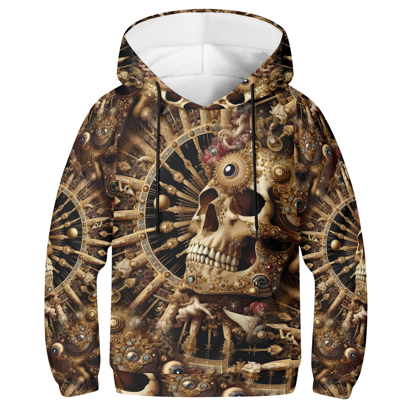 Baroque Bliss - Kids Hoodie - A Luxurious Tapestry