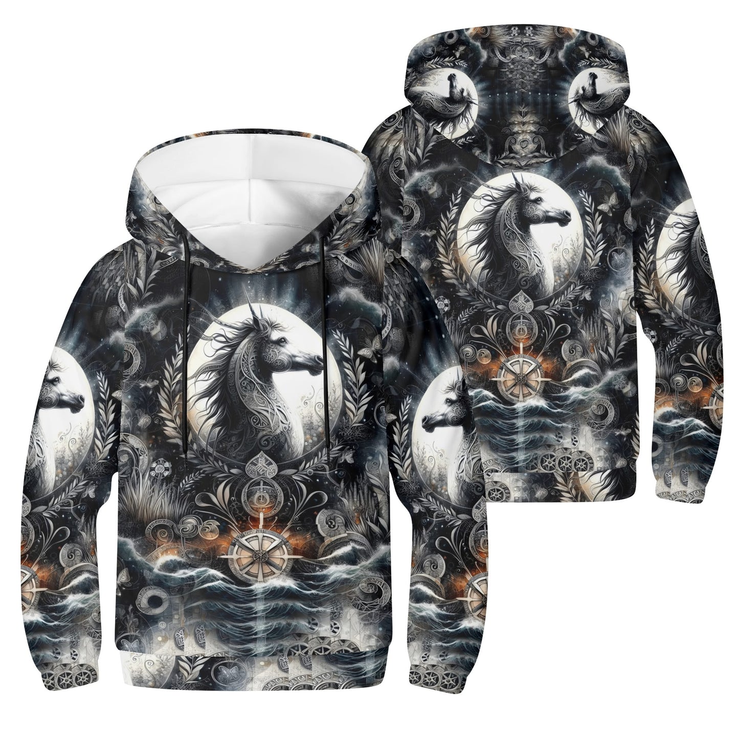 Celestial Charger - Kids Hoodie - A Mystical Ride