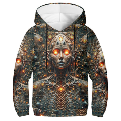 Circuit Soul - Kids Hoodie - A Futuristic Fusion