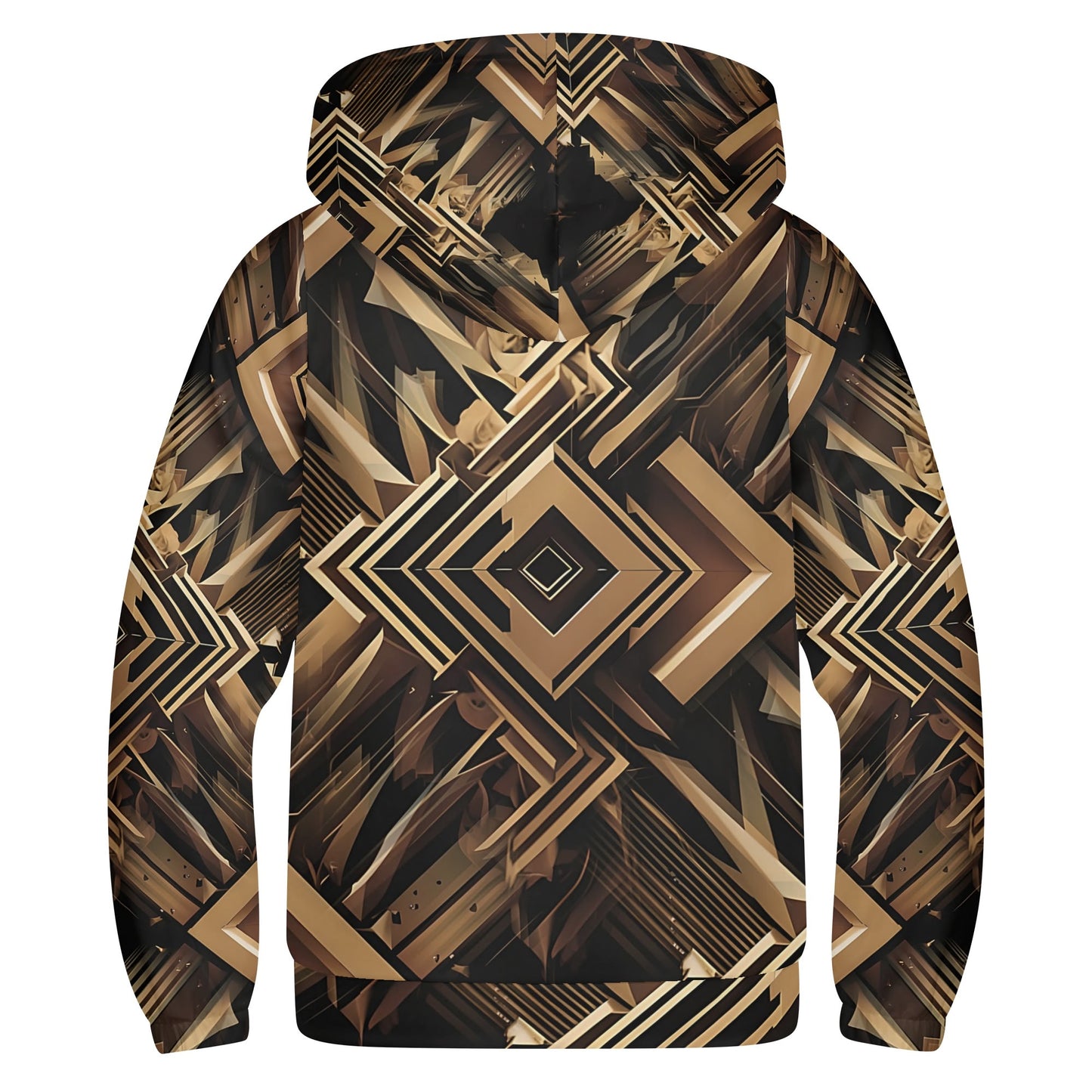 Metallic Maze - Kids Hoodie - A Geometric Journey