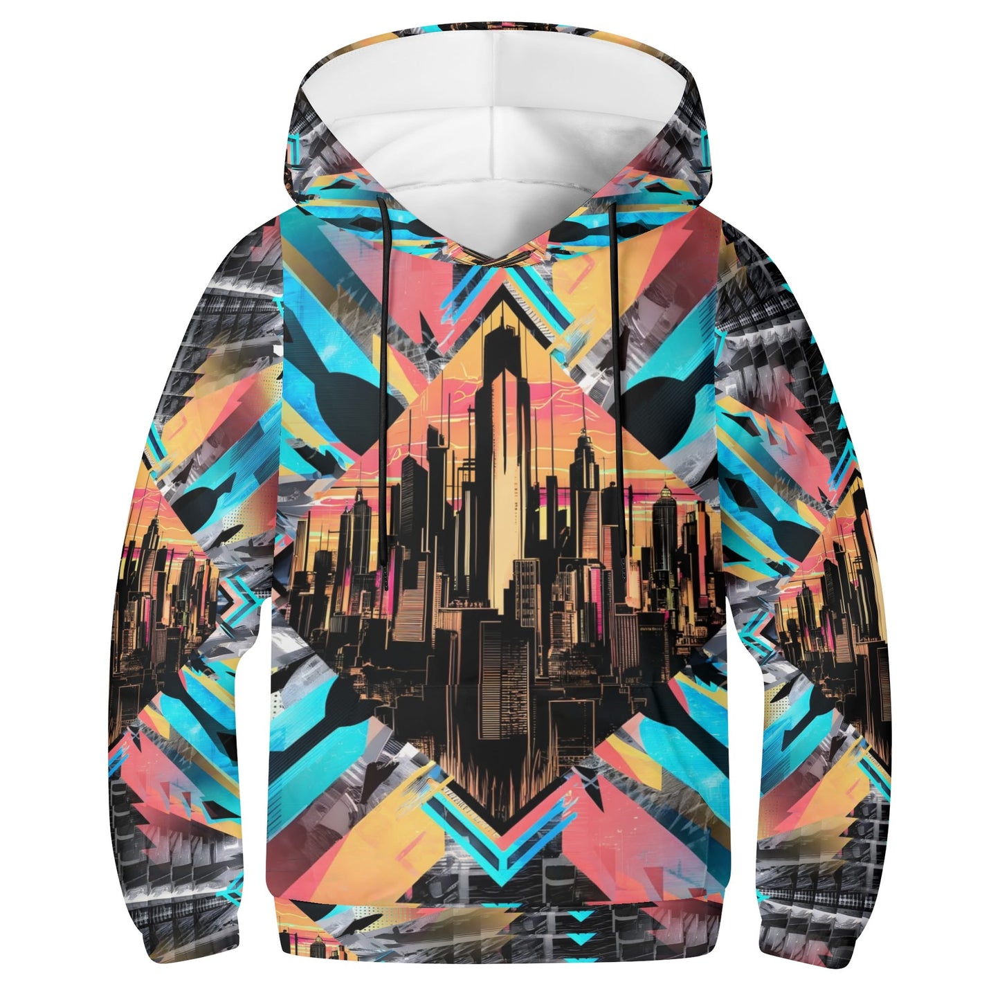 Neon Nights - Kids Hoodie - A Futuristic Vibe