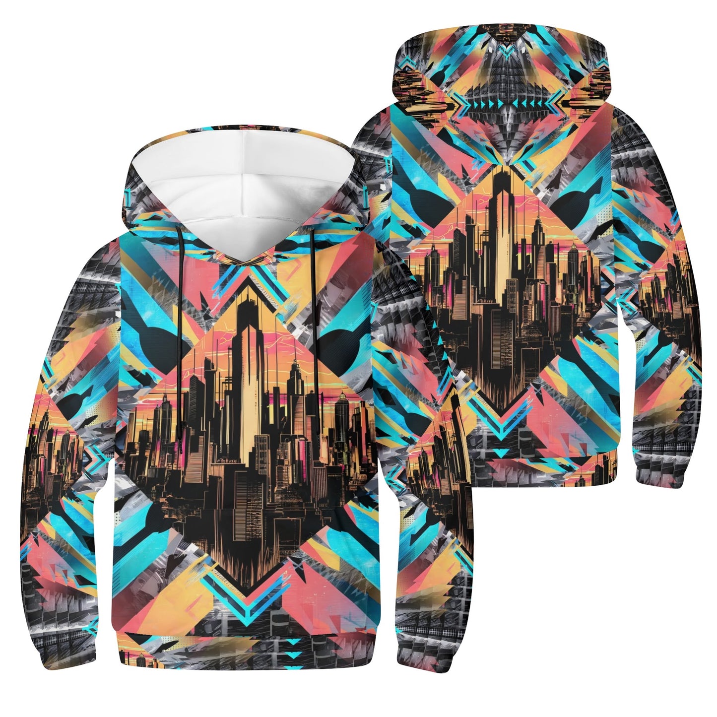 Neon Nights - Kids Hoodie - A Futuristic Vibe