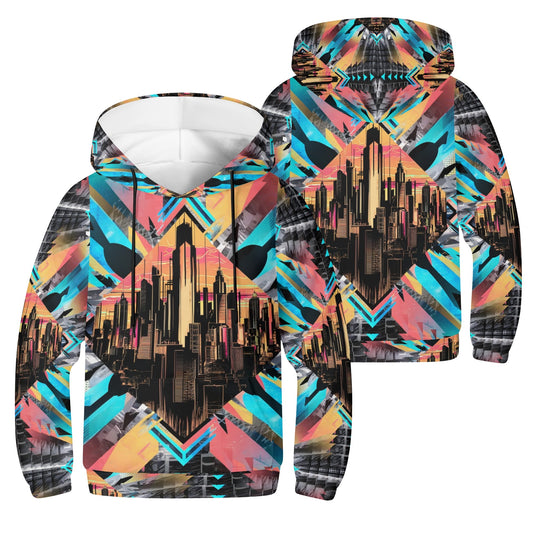 Neon Nights - Kids Hoodie - A Futuristic Vibe